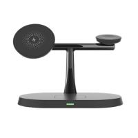 3 em 1 Estação de Carregamento Multifuncional CE Fones de Ouvido Para Telefone Móvel Preto E Branco