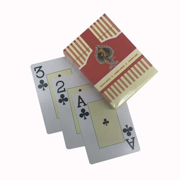 Customized Top Quality Plastic Card Game Water Proof Casino Poker Cards Durable Playing Cards