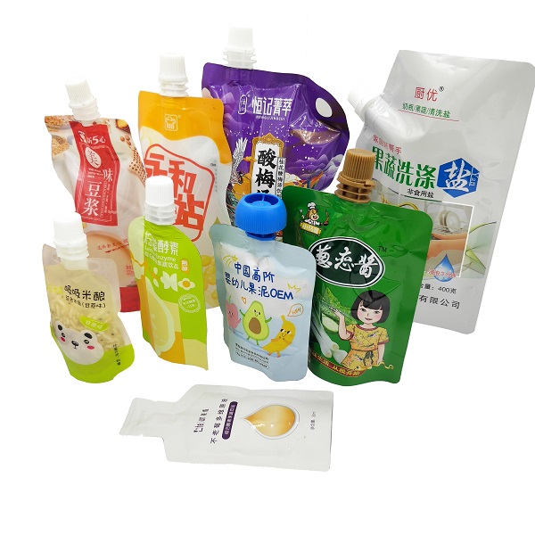 Frozen Drinks Printed 500ml Spout Pouch Packaging Doypack Pouch With Spout