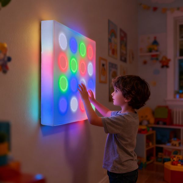 Eco Friendly Modern Groundhog Game Table Interactive Wall Touch Toy Ball for Babies Kids Entertainment Park LED DC5V 8W