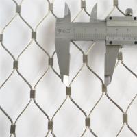 Aisi 316 X tende o jardim zoológico de aço inoxidável Mesh With Sleeve da virola do cabo