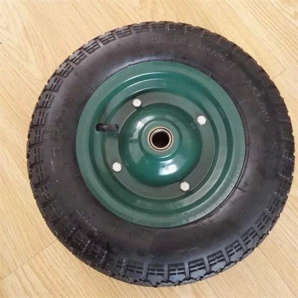 3.50-7 Durable Pneumatic Trolley Wheels Rubber Replacement Pneumatic Cart Wheels