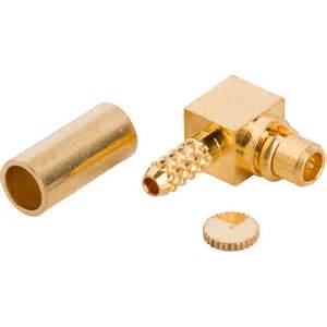 MMCX Crimp Male To Male RF Coaxial Cable Connectors For RG 174 / RG 178 / RG 316