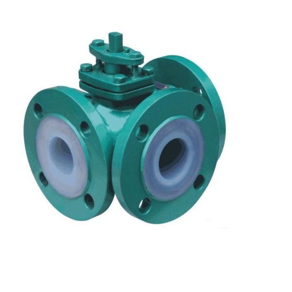 PFTE Lined Ball valve Butterfly valve check valve  stop valve Fluorine lined pipe fittings for Acid Chemical Tank