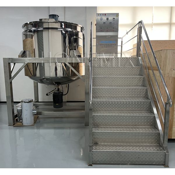 Shower Gel Mixer 3000L Homogenizer Jacket Heating Mixing Tank