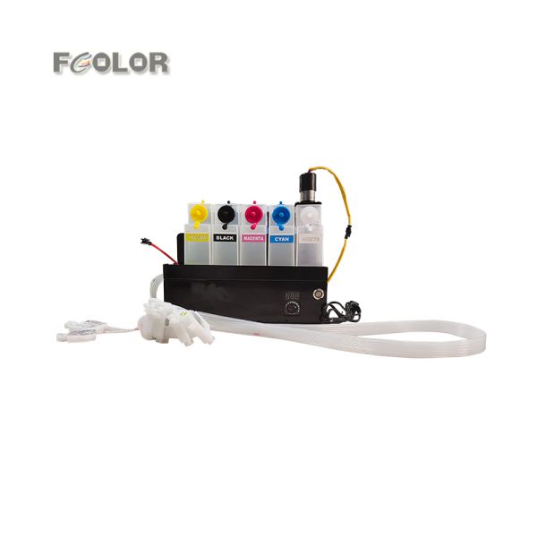 Fcolor New DTF White Ink Circulation System CISS for Epson L1800 1390 L805 DTF Printer with DTF Ink Mixer