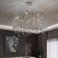 Iluminação moderna luxuosa de Crystal Chandelier Clear Finish French
