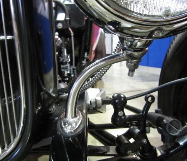 Standard OE NO. Replacement Upgrade to Polished Stainless Steel Headlight Mounts for Your Hot Rod Highboy