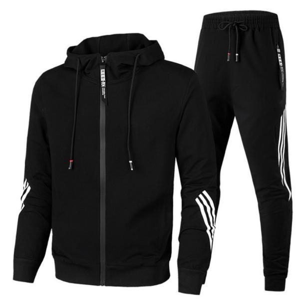 Custom your own brand mens cotton hoodie jogging/moring running/training tracksuit or sports suit