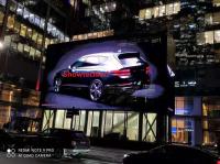 3.9mm Pixel Pitch LED Outdoor Mesh Screen Alta transparência 42% Transparência