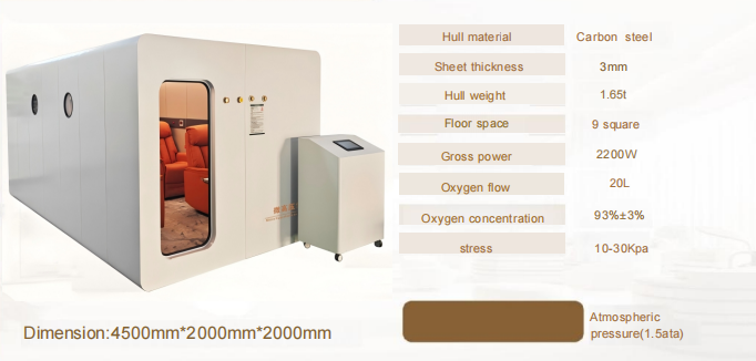 6-Person Deluxe Steel-Structure Hard-Shell HBO Chamber