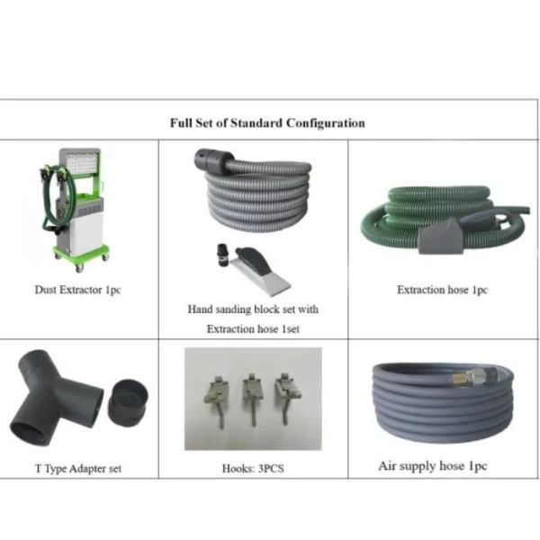 Mobile Touch Screen Dry Sander Machine Dust Free Car Repair Equipment