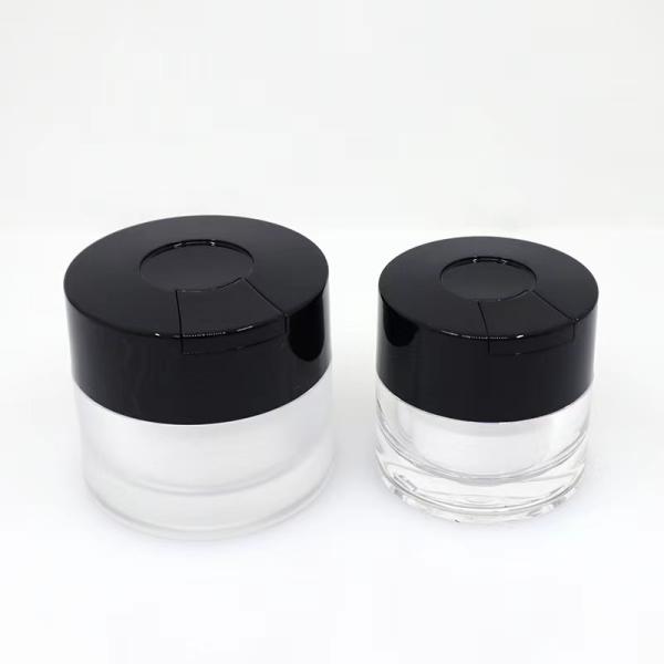 Jarrón de crema acrílica de 30 g a 50 g con cuchara Impresión personalizable
