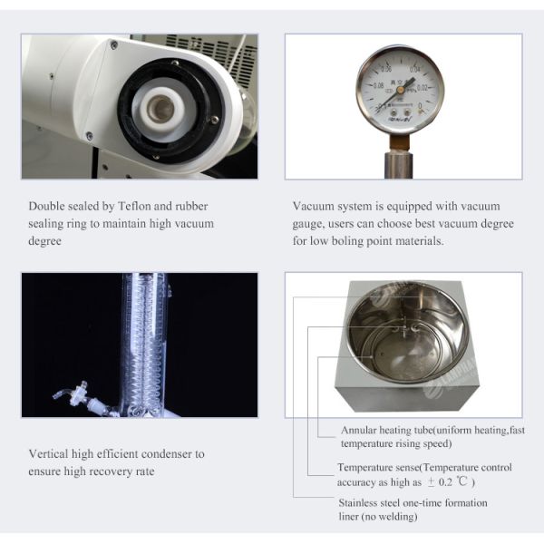 Электрическая машина 40W 3000ml промышленная Rotovap