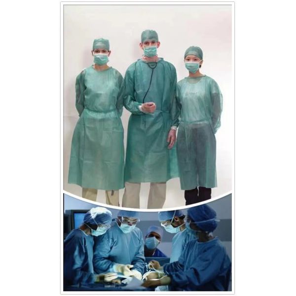 Isolation Disposable Surgical Gowns Surgical Nonwoven Gown Disposable Patient Gown