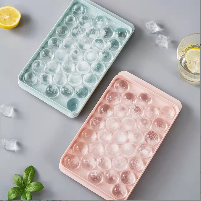 Plastic Round Ice Cube Tray for Freezer Mini Circle Ice-Cube Maker Mold Arrivals