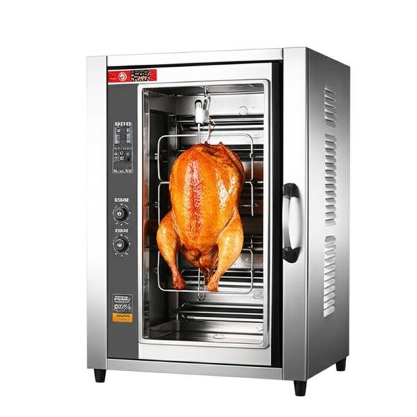 Máquina de asado de pollo con viento caliente con puerta de vidrio 21KW
