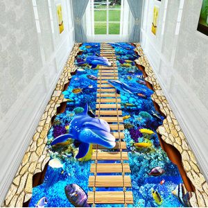 Печатание 3D Washable бегунов полиэфирного волокна 50m Hall дополнительное длинное