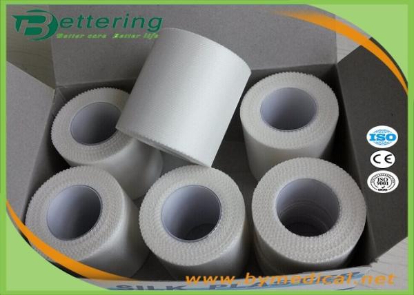 5cm First Aid Surgical Adhesive Silk Tape with zig zag edge medical silk tape plaster