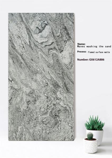 60x120cm Surface enflammée Mat gris Rideau de mur Carreaux épais Pour balcon ISO9001 résistance aux acides