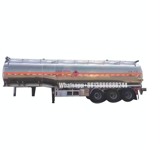 46000 Liters    Aluminum Alloy Oil tank Semi Trailer     Flammable Liquid tank Transport Semi-trailer