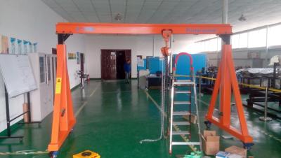 Guindaste de pórtico ajustável da altura da oficina 1T 5T com eficiência elevada da roda