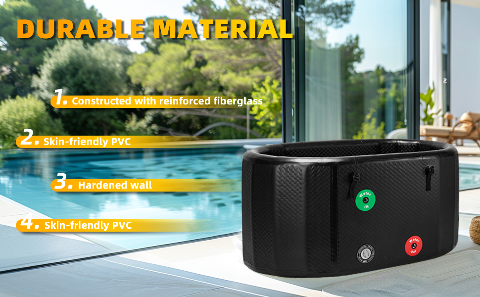 PVC Drop Stitch Logo Printed Inflatable Ice Bath Portable Ice Barrel For Athletes, Water Chiller Совместимый