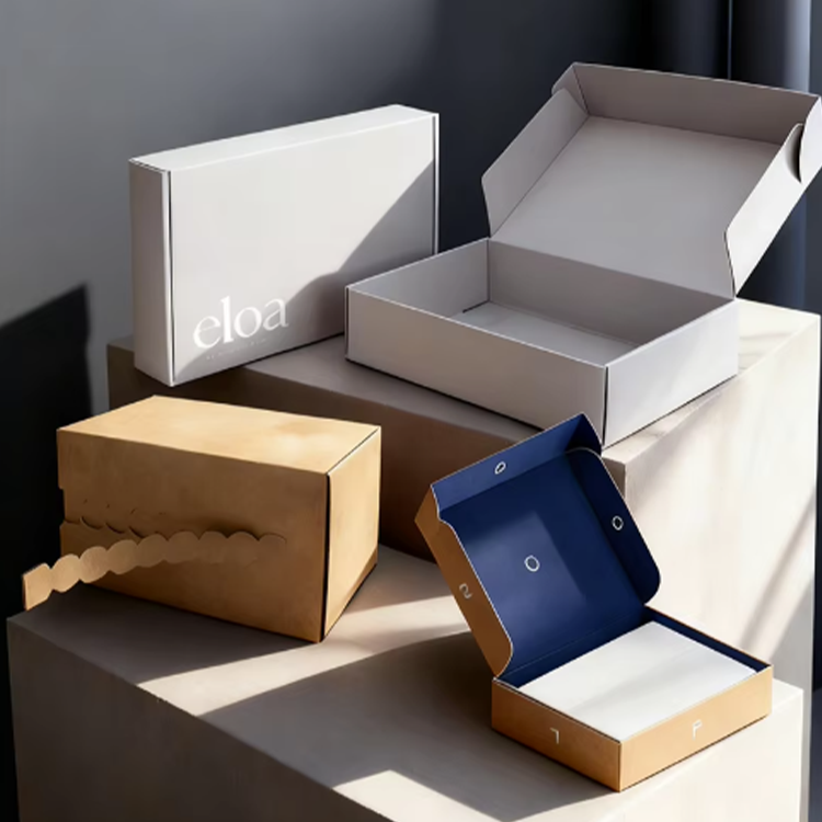 Shock Resistant Corrugated Mailer Box Packaging For Clothes Apparel Custom Printing