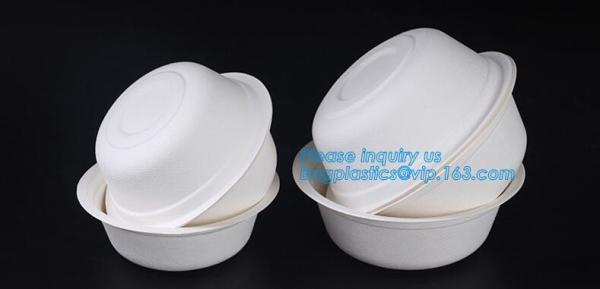 disposable eco friendly sugarcane 500ml bowl,Biodegradable Disposable Sugarcane Bagasse Bowl of 24oz 680ml bagease pac