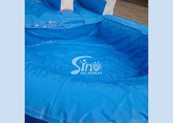 partido inflável comercial da corrediça de água da onda de 18ft para crianças e adultos com material de encerado do pvc de 0.55mm