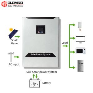casa Mini Solar System Off Grid 5kw de 5000w 5kva com bateria alternativa