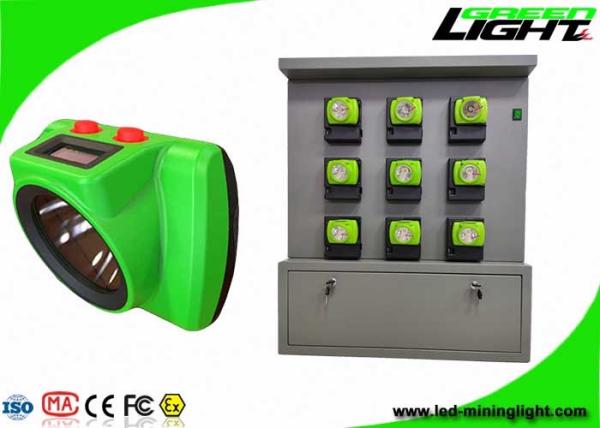 IP68 Rechargeable Led Hard Hat Light 25000lux ABS PC Material With Tracking System