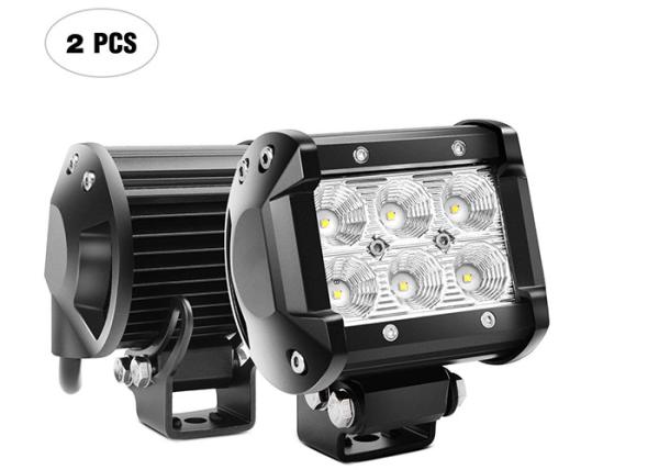 Double Row Vehicle LED Light Bar , 18W Off Road Fog Driving Lights