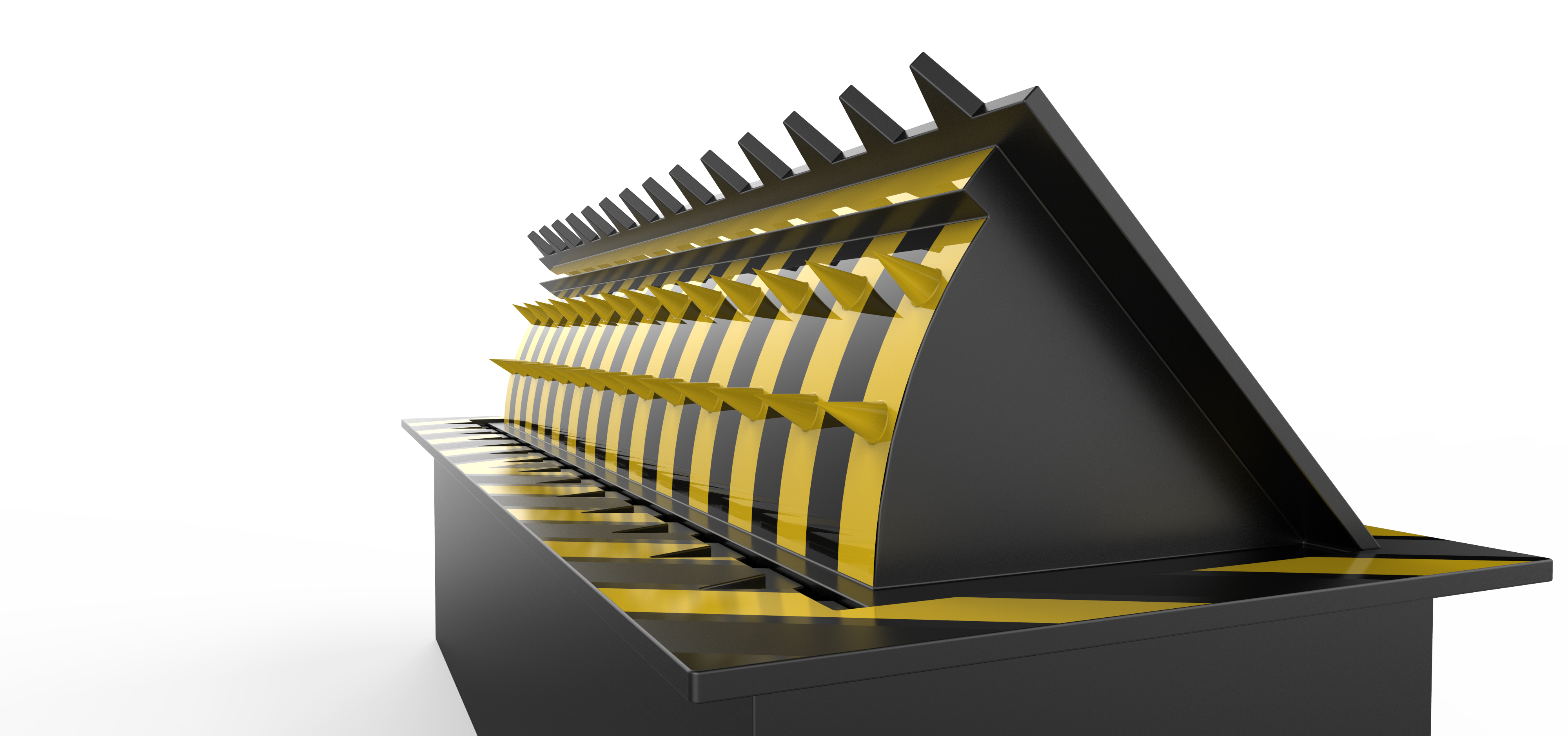220-ton Capacity PLC Controlled IP68 Waterproof Road Blocker System for High-Security Vehicle Access Control