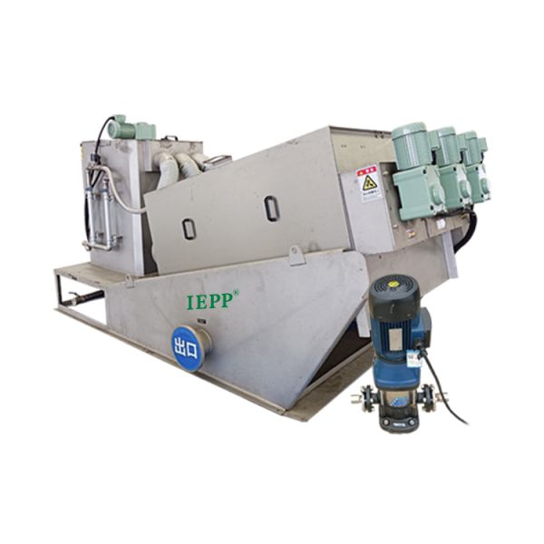 IEPP Manufacturer Factory Supplier Multi Disc Press Dewatering Volute Screw Press Sludge Dehydrator Oily Mud Thickening Device