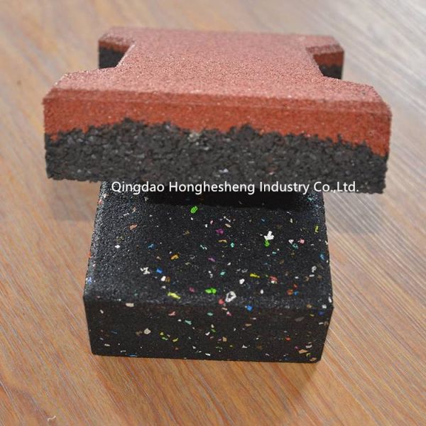 Cross Pattern Rubber Tile Heating Teflon Mold Interlocking Rubber Mat Mold