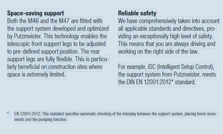 USED PUTZMEISTER M46-5RZ MERCEDES BENZ 4141 Truck Mounted Concrete Pump