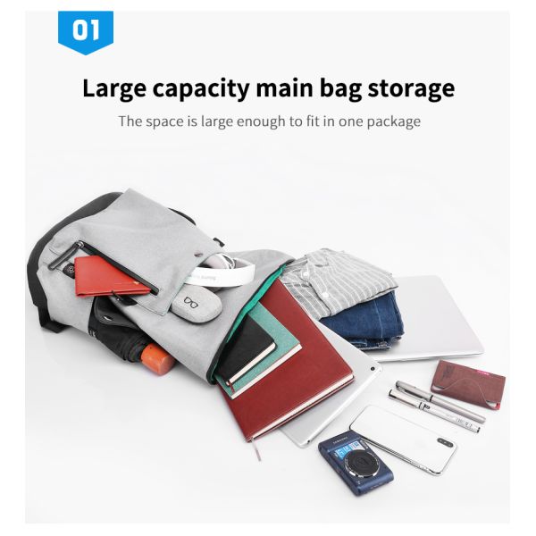 Factory wholesale OEM custom men travel anti theft waterproof fashion black laptop backpack bag school backpack