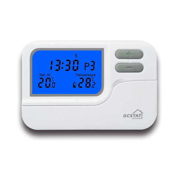 230V Blue Large Screen Wireless Digital Programmable Room Thermostat