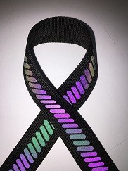 Webbing 3cm красочной радуги  отражательный для спорт сумки носит шляпу
