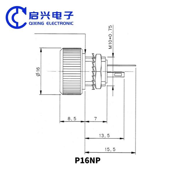 P16 P16NP Single Turn Knob Potentiometer WI1609 Cermet 1W 10% Trimmer Potentiometer