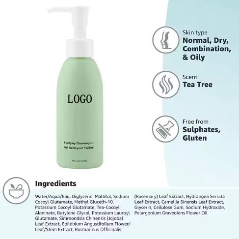 OEM / ODM Beauty Clear Skin Care Make up Deep Organic Enzyme Facial Cleansing Powder Private Label Pore Cleanser Face Wash Black White