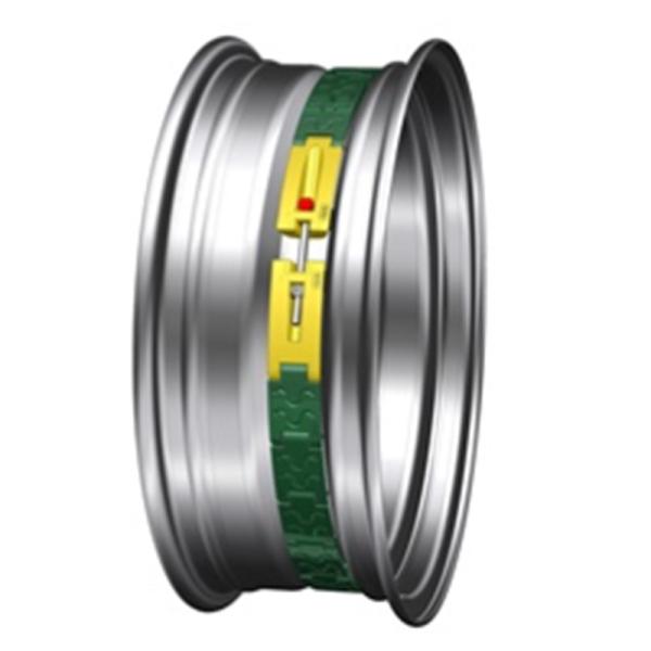 Black Run Flat Tyre System With Polymer Military Engineering Grade Synthetic Materials