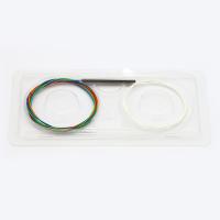 divisor del PLC de la fibra óptica de la caja plástica 1mtr de 1x2 que embala 0.9m m