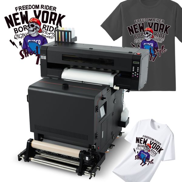 600mm Semi-Automatic T-Shirt Logo Printing Machine with Stainless Steel I3200 Print Head All-in-One DTF Inkjet Printer