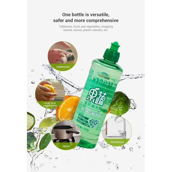 650g Eco Friendly Dishwashing Liquid Customerized Fruit And Vegetable Detergent