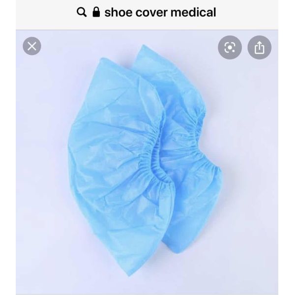 Disposable Medical Shoe Cover Non Woven Non Slip Non Skid Blue Color