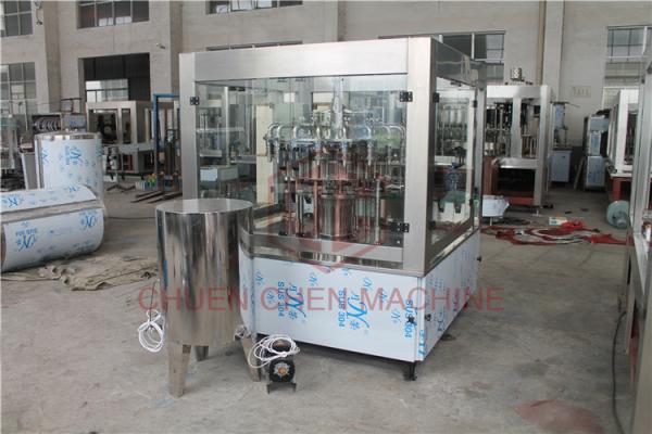 Juice Hot PET Bottle Filling Capping Labeling Machine / Plastic Bottling Equipment