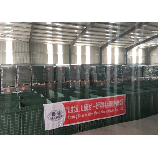 1.37*1.06*10m Barricade Military Hesco Barriers Galvanized Sand Bags Mil 10