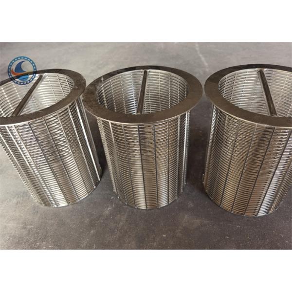 Reverse Winding Silk Screen Vee Wire Wrapped Screen SGS ISO